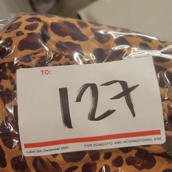 Mango Animal Print Blouse Size US 6 - Picture 8 of 8